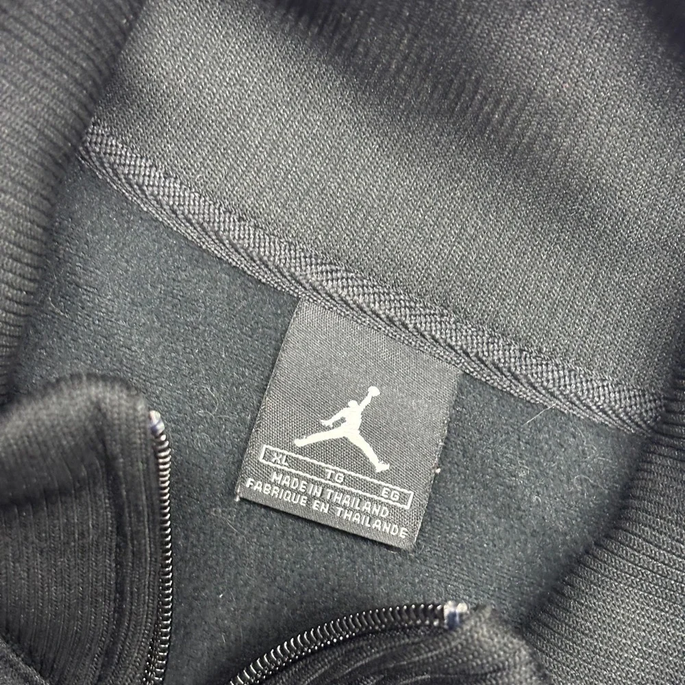 VTG AIR JORDAN Track Jacket Full Zip Mens L Warm Up‎ Jumpman Spellout RARE